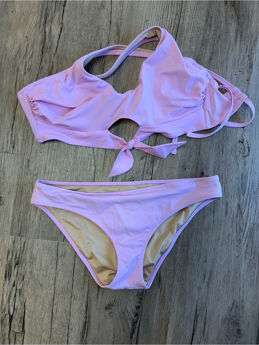 Shade & Shore Pastel Lavender Bikini Bottoms